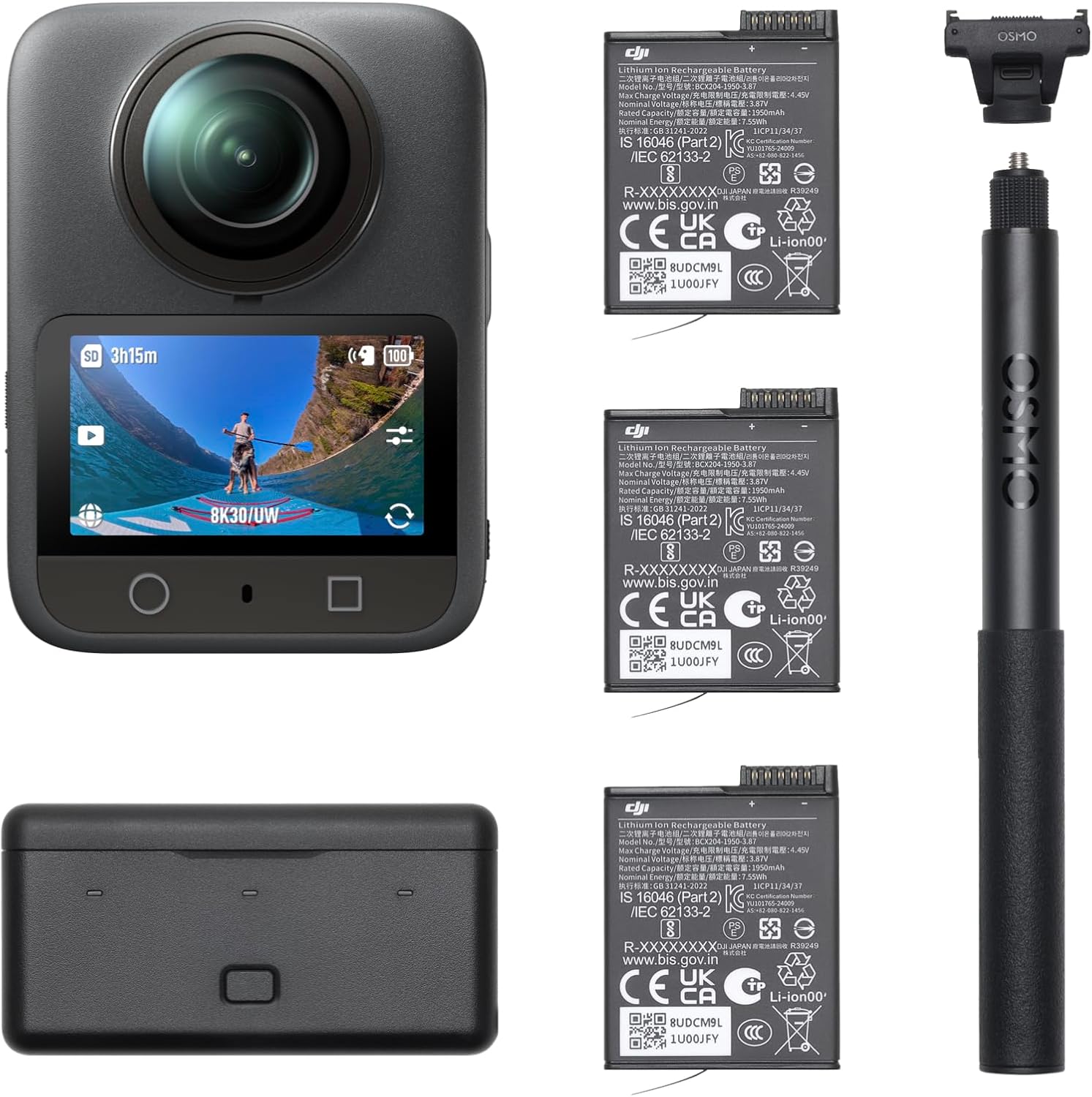 DJI Osmo 360 Adventure Combo, 360 Camera with 1-Inch 360° Imaging, Extended Battery Life with 3 Batteries, Native 8K 360° Video, 4K/120fps & 170° Boost Video, Action Camera for Sports, Vlog DJI Osmo 360 Adventure Combo, 360 Camera with 1-Inch 360° Imaging, Extended Battery Life with 3 Batteries, Native 8K 360° Video, 4K/120fps & 170° Boost Video, Action Camera for Sports, Vlog
